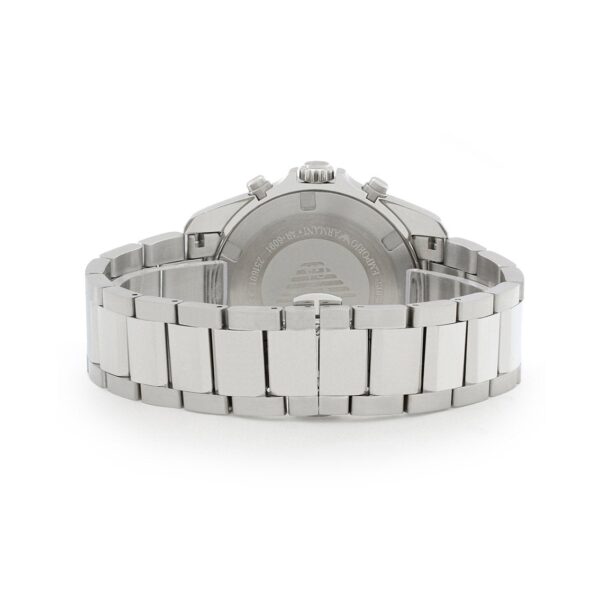 Emporio Armani Ar6091 Men S Blue Dial Silver Chronograph Watch - alternate view