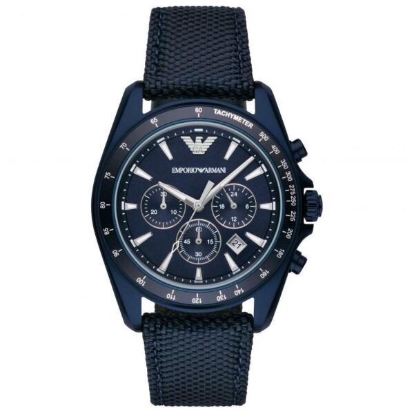 Emporio Armani Ar6132 Men S Blue Chronograph Watch