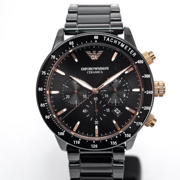 Emporio Armani Ar70002 Men S Mario Ceramic Chronograph Watch - alternate view