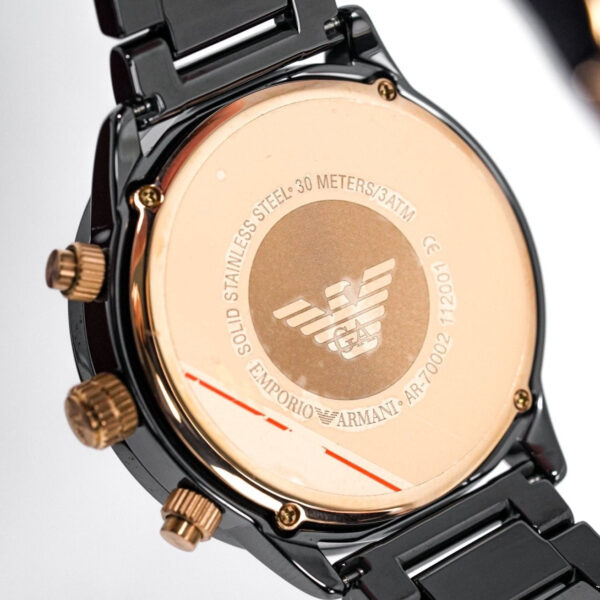 Emporio Armani AR70002 男士 S Mario 陶瓷计时手表 – Watchlyx