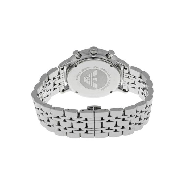 Emporio Armani Ar80009 Men S Silver Chronograph Watch - alternate view