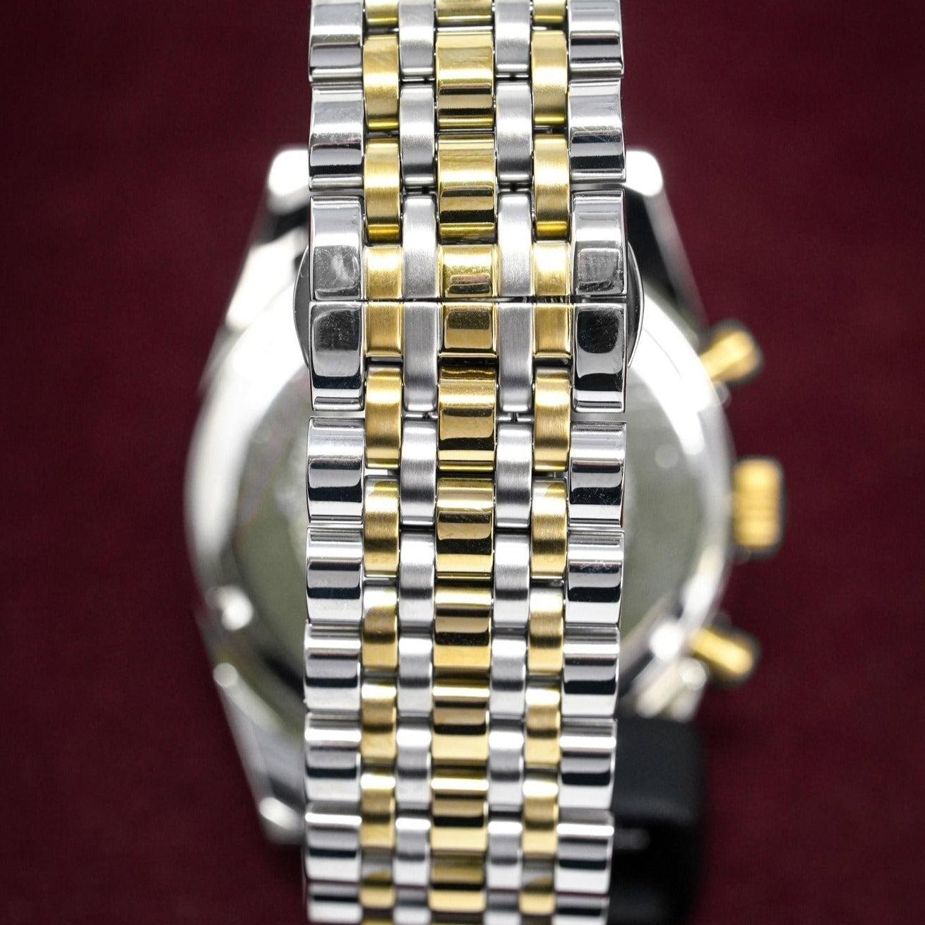 Emporio Armani Ar8030 Men S Tazio Chronograph Two Tone Watch - Image 4