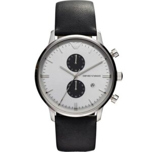 Emporio Armani Men S Ar0385 Chronograph Watch Black Watch
