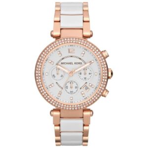 Michael Kors Mk5774 Ladies Parker Rose Gold Chronograph Watch