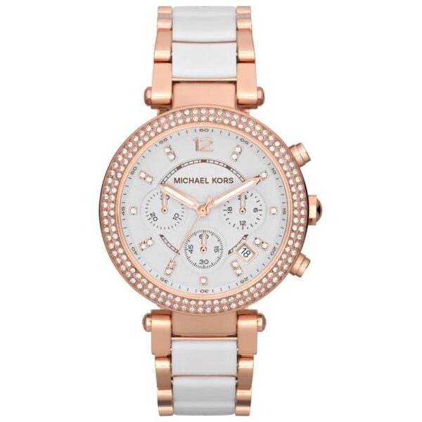 Michael Kors Mk5774 Ladies Parker Rose Gold Chronograph Watch
