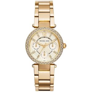 Michael Kors Mk6056 Ladies Mini Parker Gold Chronograph Watch