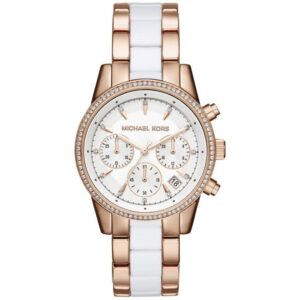 Michael Kors Mk6324 Ladies Ritz Two Tone Rose Gold Watch