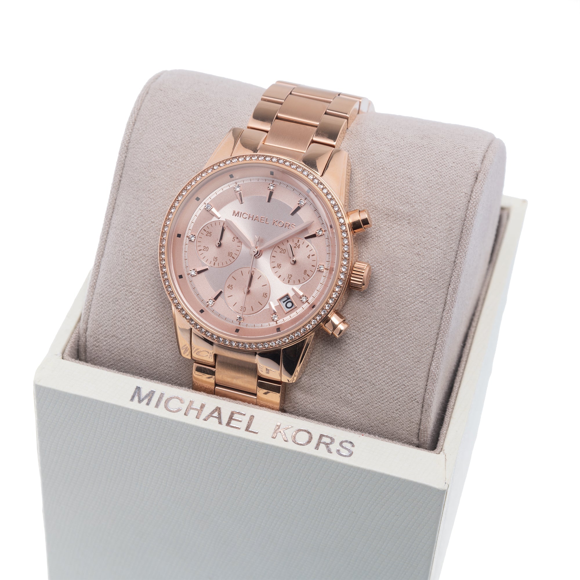 Michael Kors Mk6357 Ladies Ritz Rose Gold Watch - Image 2