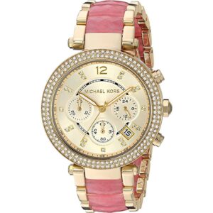 Michael Kors Mk6363 Ladies Chronograph Parker Yellow Gold Watch