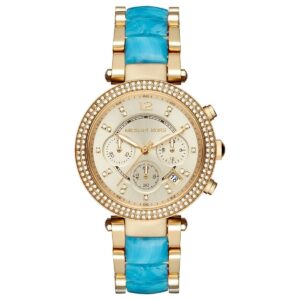 Michael Kors Mk6364 Ladies Chronograph Parker Blue Watch