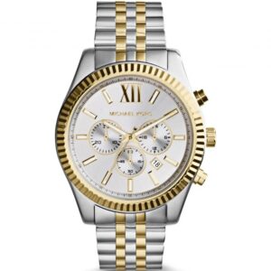 Michael Kors Mk8344 Men S Lexington Chronograph Two Tone Watch