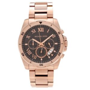 Michael Kors Mk8563 Men S Brecken Chronograph Rose Gold Watch
