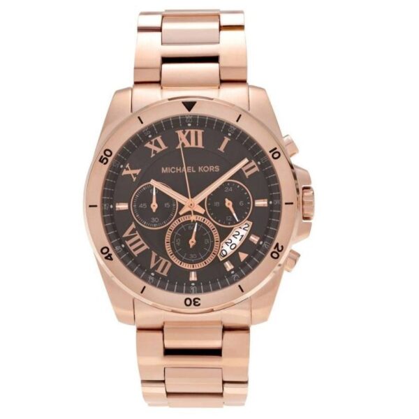 Michael Kors Mk8563 Men S Brecken Chronograph Rose Gold Watch