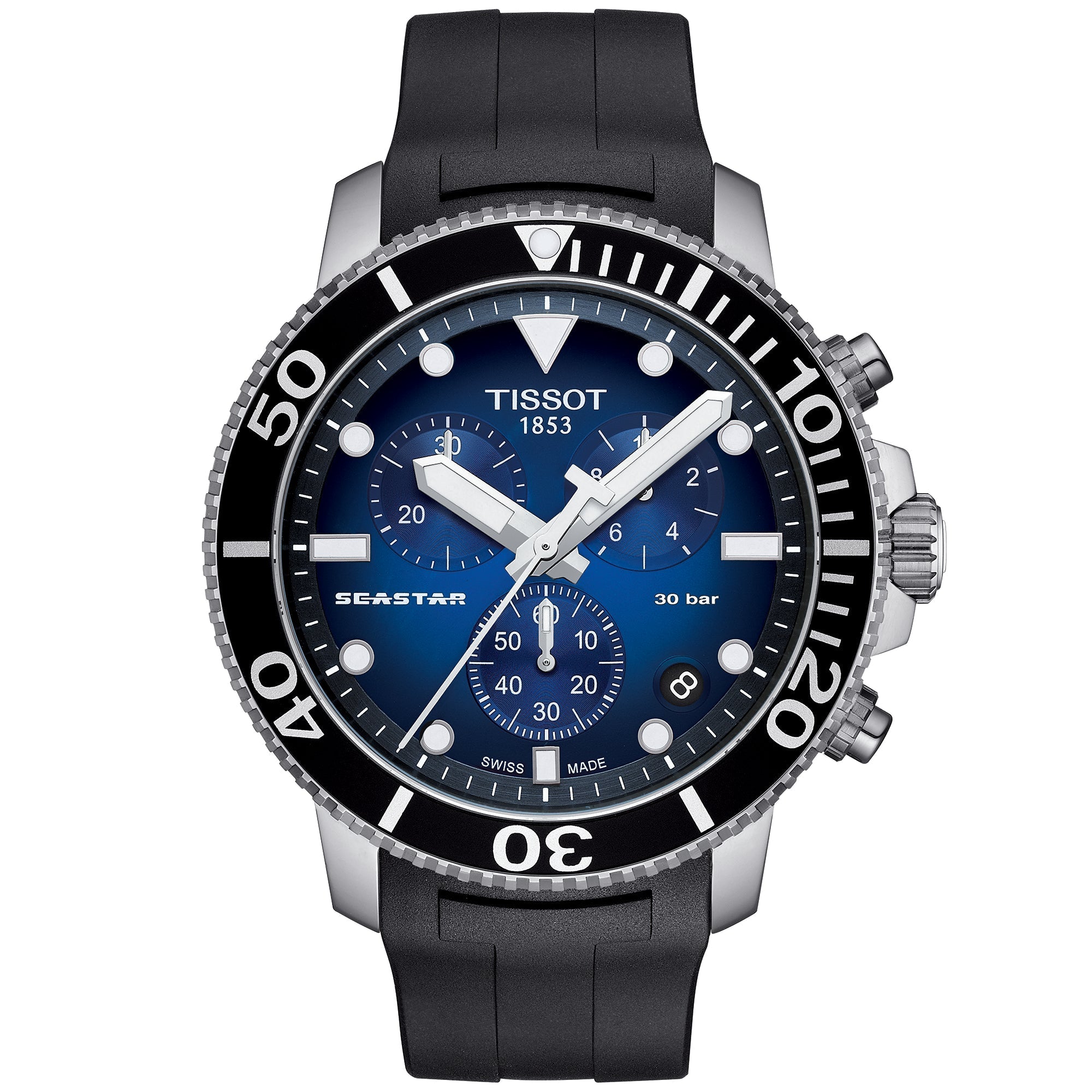Tissot Seastar 1000 Chronograph Mens Blue Watch T120 417 17 041 00
