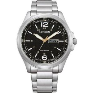 Citizen Eco Drive Watch Men S Black Dial Aw0110 82e