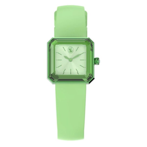 Swarovski horloge met siliconen bandje, groen 5624379