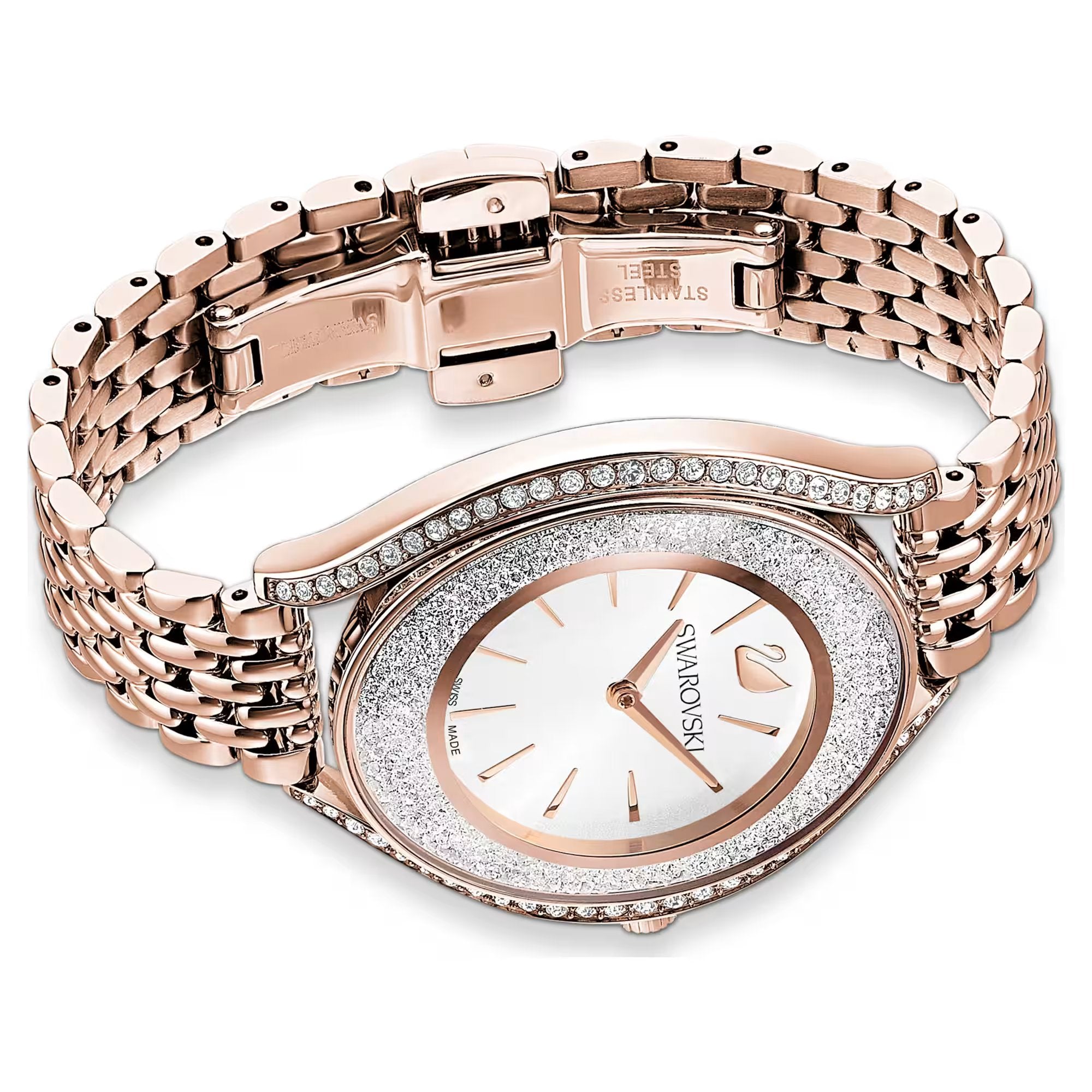 Swarovski Crystalline Aura Ladies Rose Gold Watch 5519459 - Image 4