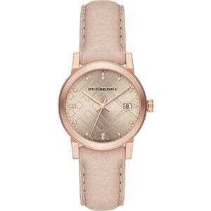 Burberry Ladies Watch The City Diamond 34mm Rose Gold Bu9131