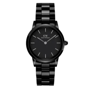 Daniel Wellington Mens Black Iconic Link Ceramic Watch Dw00100414