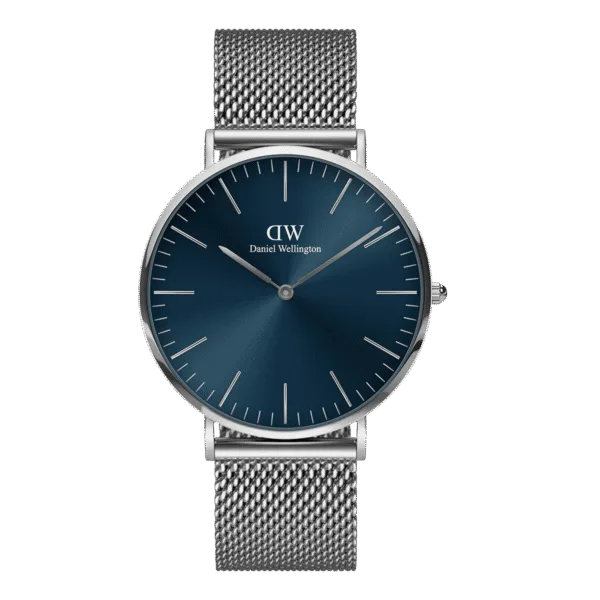 Montre homme Daniel Wellington Classic Mesh Arctic bleue DW00100628