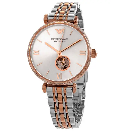 Emporio Armani Ar60019 Womens Meccanico Watch - alternate view