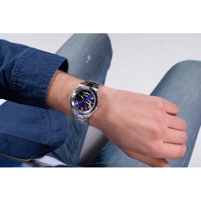 Guess Watches Gents Connoisseur Stainless Steel Silver Watch Gw0265g7 - Image 5