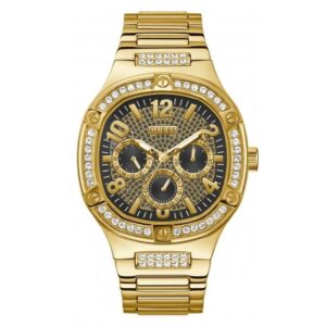 Guess Watches Gents Duke Stainless Steel Gold Watch Gw0576g2