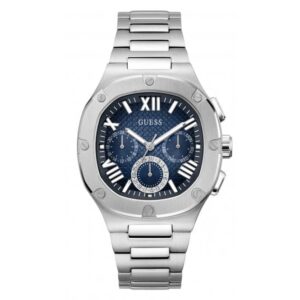 Guess Watches Gents Headline Stainless Steel Silver Watch Gw0572g1