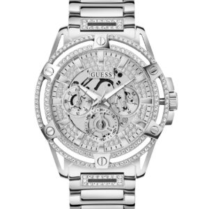 Gents King Silver Tone Stainless Steel Watch Gw0497g1