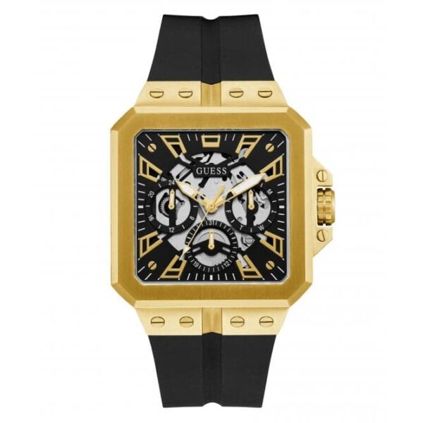 Guess Watches Gents Leo Gold Tone Watch Gw0637g2