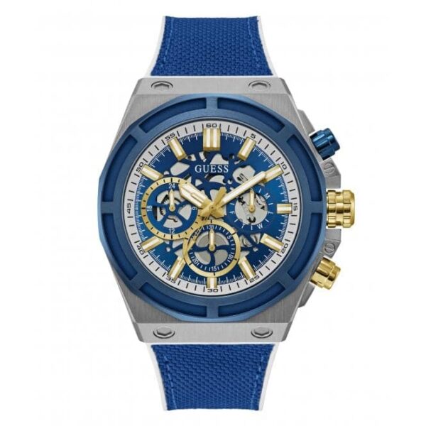 Montre Guess Masterpiece bleue pour homme GW0713G1