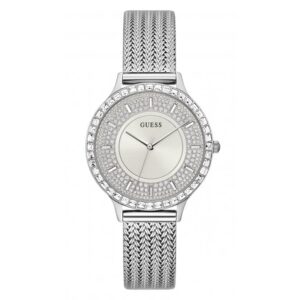 Guess Watches Ladies Soiree Stainless Steel Mesh Silver Watch Gw0402l1