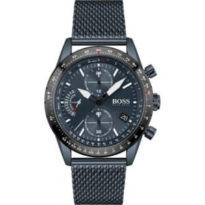 Hugo Boss Mens 1513887 Chronograph Blue Pilot Edition Watch