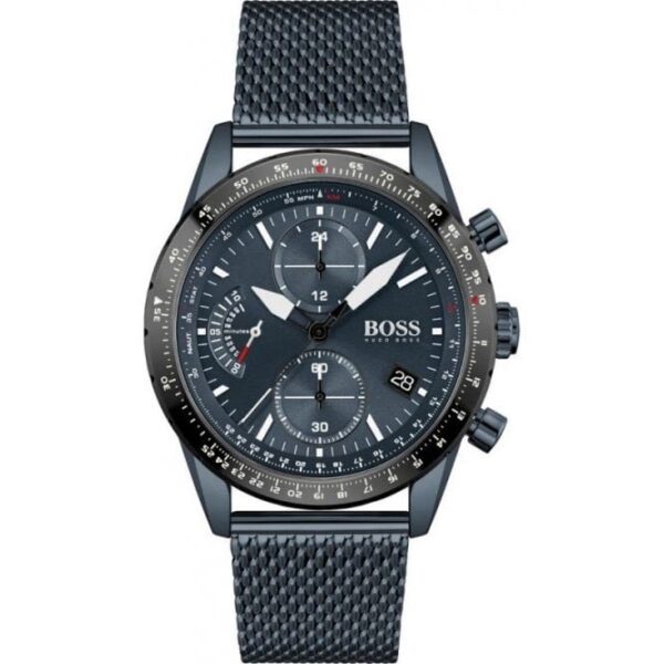 Hugo Boss Mens 1513887 Chronograph Blue Pilot Edition Watch