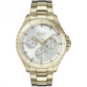 Hugo Boss Womens 1502445 Premiere Gold Tone Stainless Steel Watch