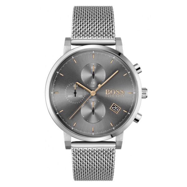 Hugo Boss Men S Watch Associate Brushed Steel Rose Gold Hb1513807