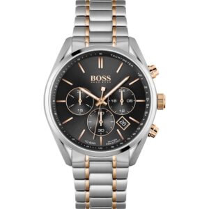 Hugo Boss Men S Watch Champion Two Tone Black Hb1513819