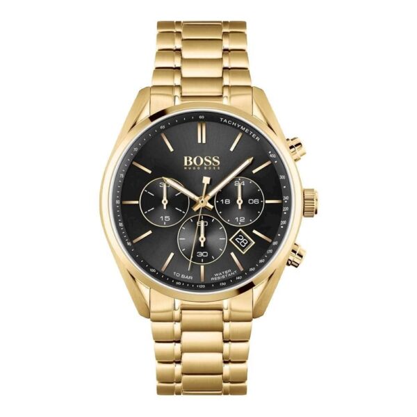 Hugo Boss Men S Watch Champion Yellow Gold Hb1513848