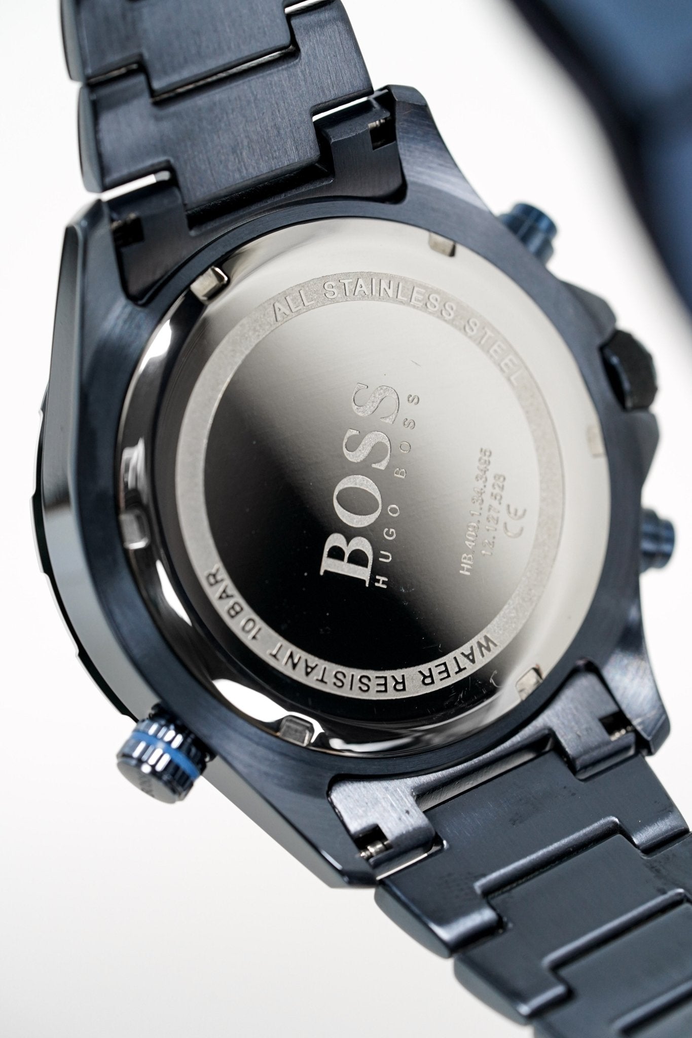 Hugo Boss Men S Watch Chronograph Globetrotter Blue Pvd Hb1513824 - Image 2