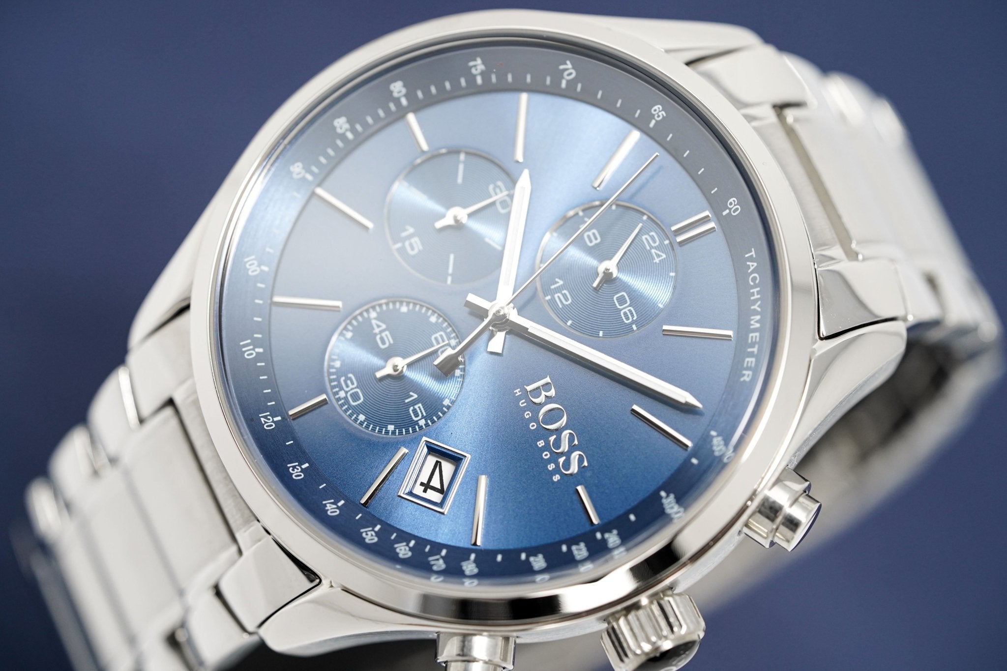 Hugo Boss Men S Watch Chronograph Grand Prix Blue Hb1513478 - Image 3