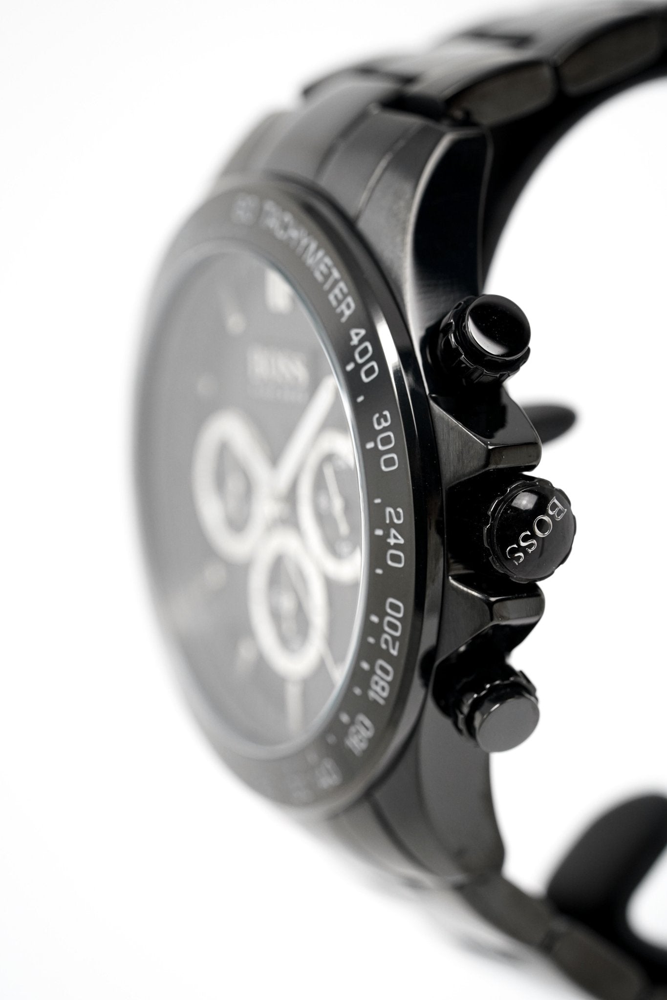 Hugo Boss Men S Watch Chronograph Ikon Black Pvd Hb1512961 - Image 5