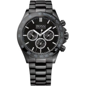 Hugo Boss Men S Watch Chronograph Ikon Black Pvd Hb1512961