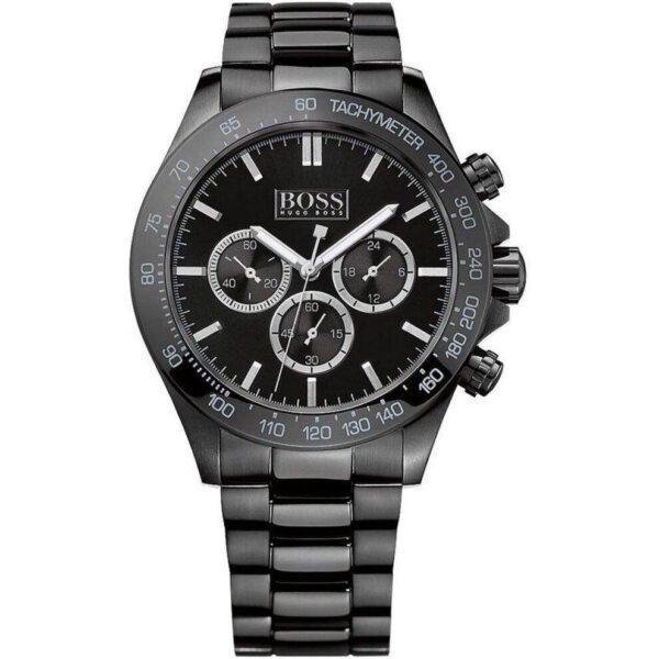 Hugo Boss Men S Watch Chronograph Ikon Black Pvd Hb1512961