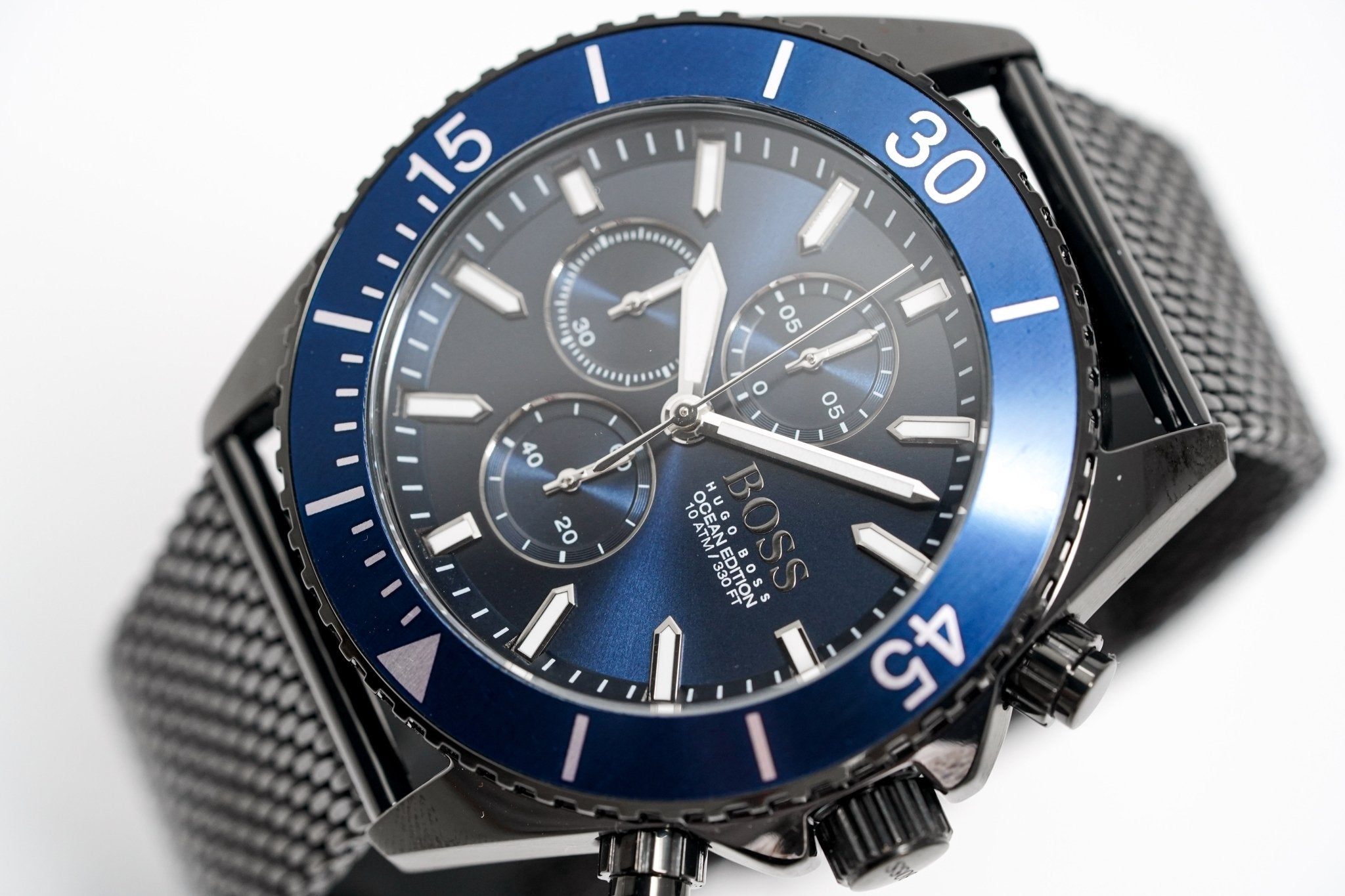 Hugo Boss Men S Watch Chronograph Ocean Edition Blue Hb1513702 - Image 3