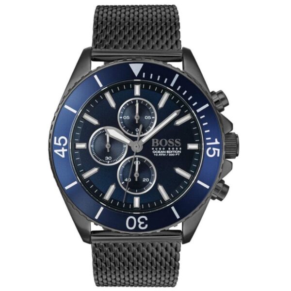 Hugo Boss Men S Watch Chronograph Ocean Edition Blue Hb1513702