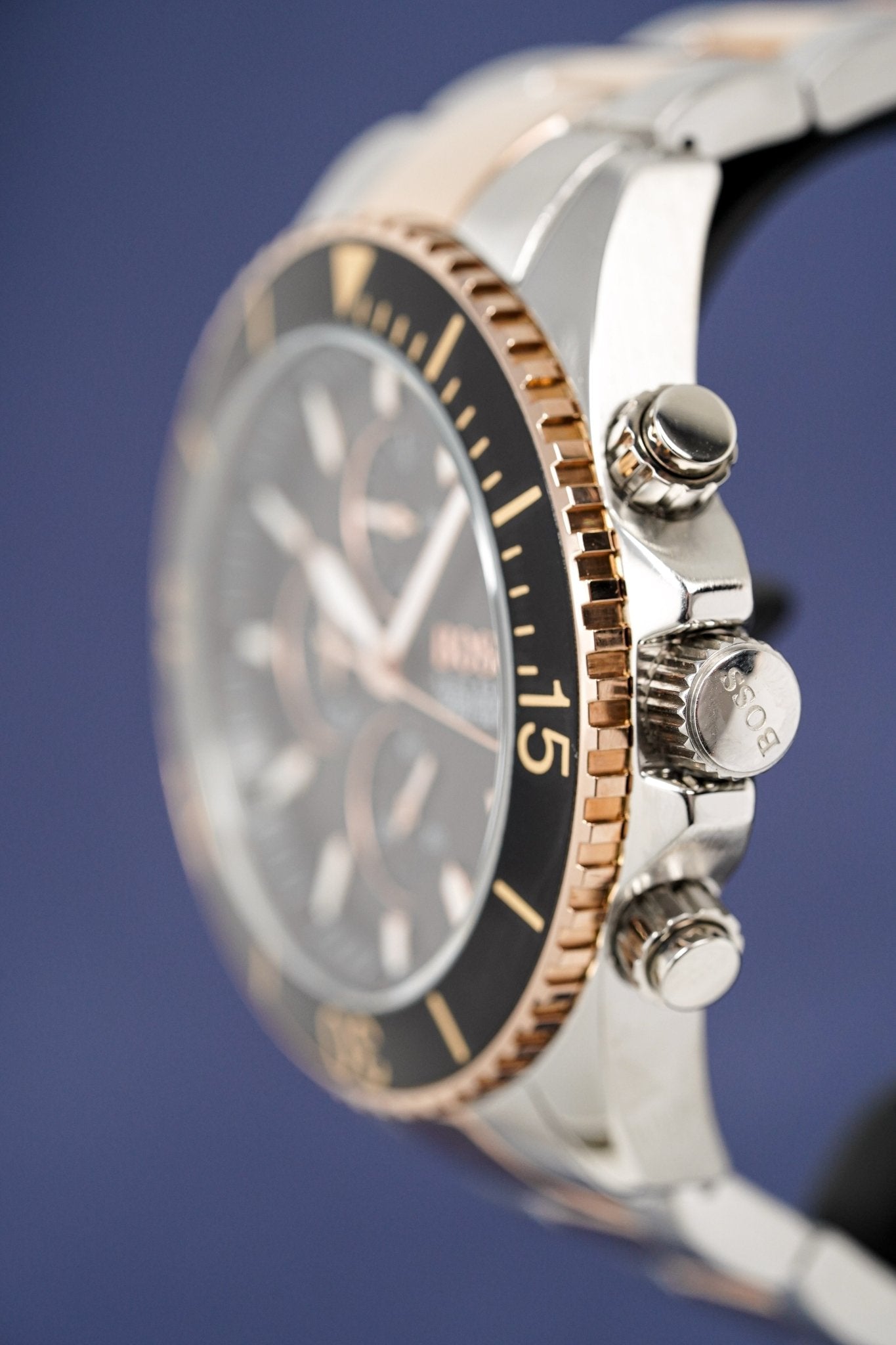 Hugo Boss Men S Watch Chronograph Ocean Edition Two Tone Hb1513705 - Image 5