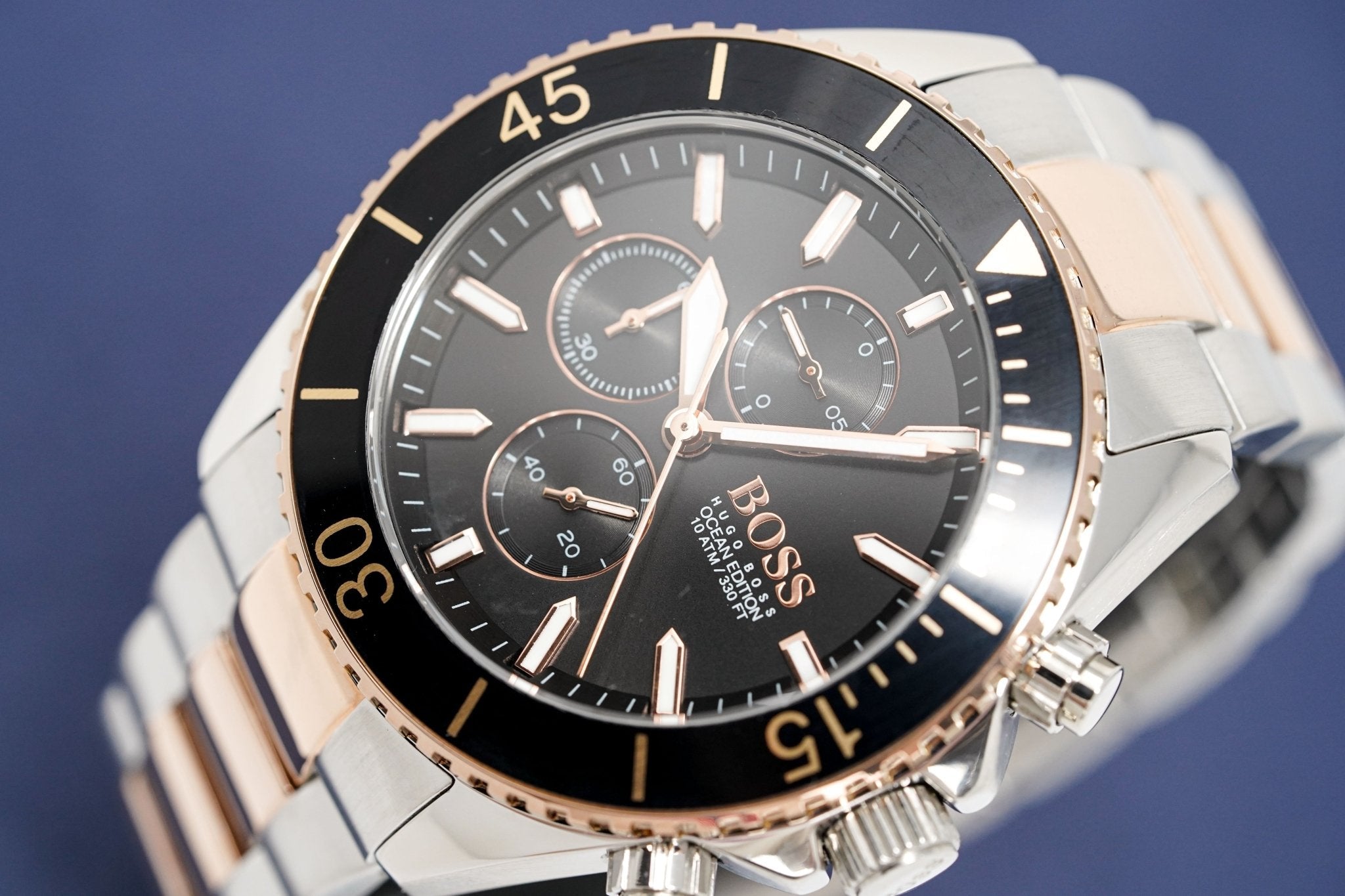 Hugo Boss Men S Watch Chronograph Ocean Edition Two Tone Hb1513705 - Image 3