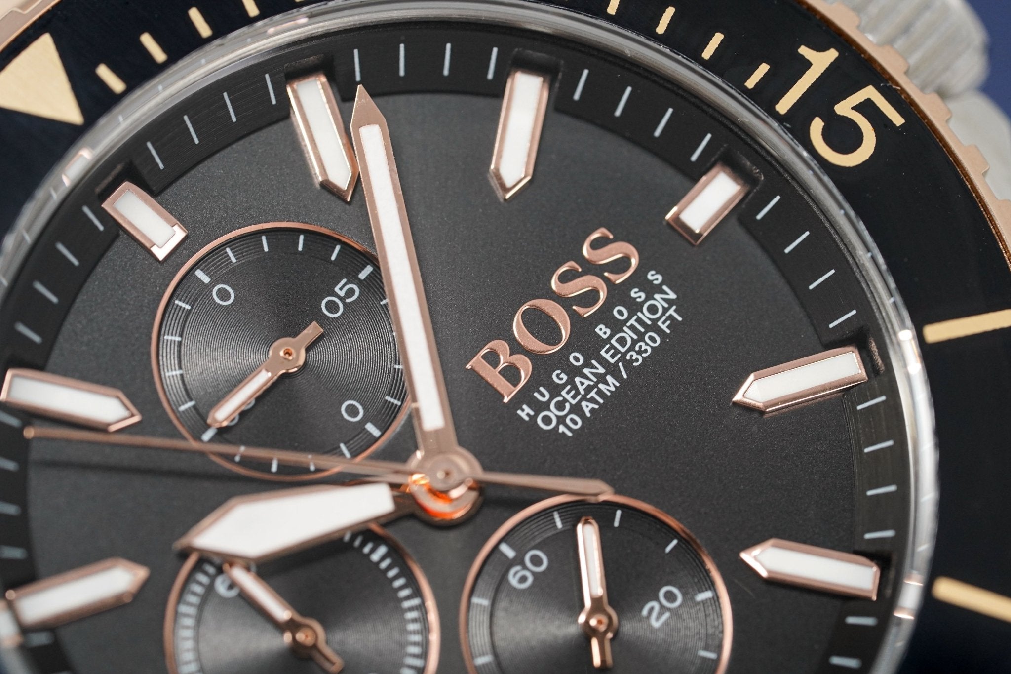 Hugo Boss Men S Watch Chronograph Ocean Edition Two Tone Hb1513705 - Image 4
