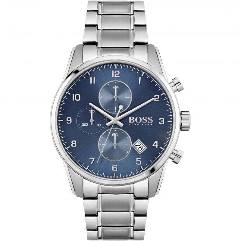 Hugo Boss Men S Watch Chronograph Skymaster Blue Hb1513784