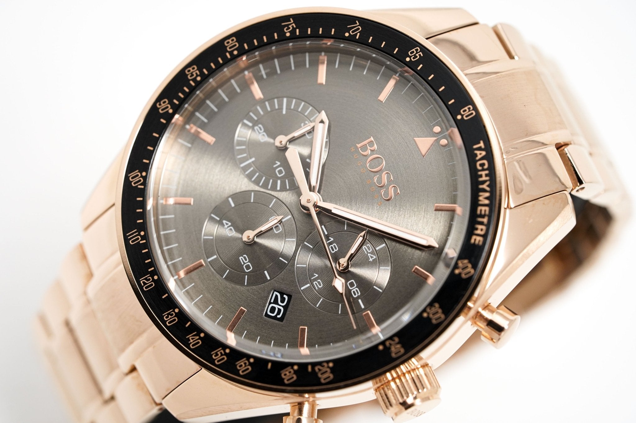 Hugo Boss Men S Watch Chronograph Trophy Rose Gold Hb1513632 - Image 3